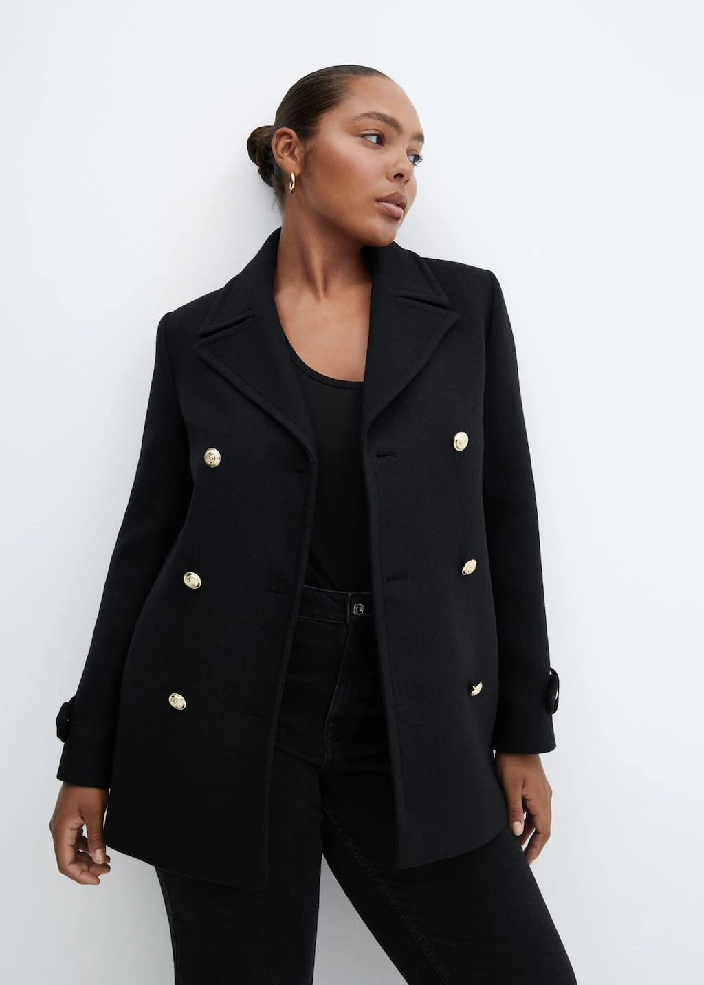 Manteau Laine Boutons Bijoux – Image 8