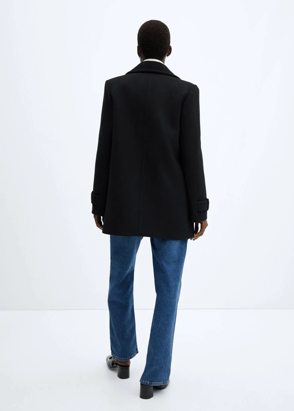 Manteau Laine Boutons Bijoux – Image 3