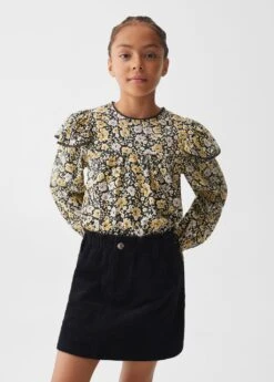 Jupe Coton Velours Côtelé