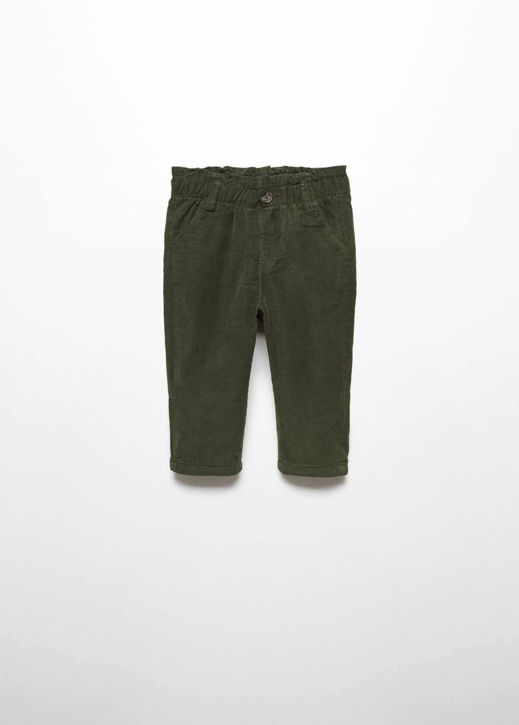 Pantalon Velours Côtelé Paper Bag – Image 2