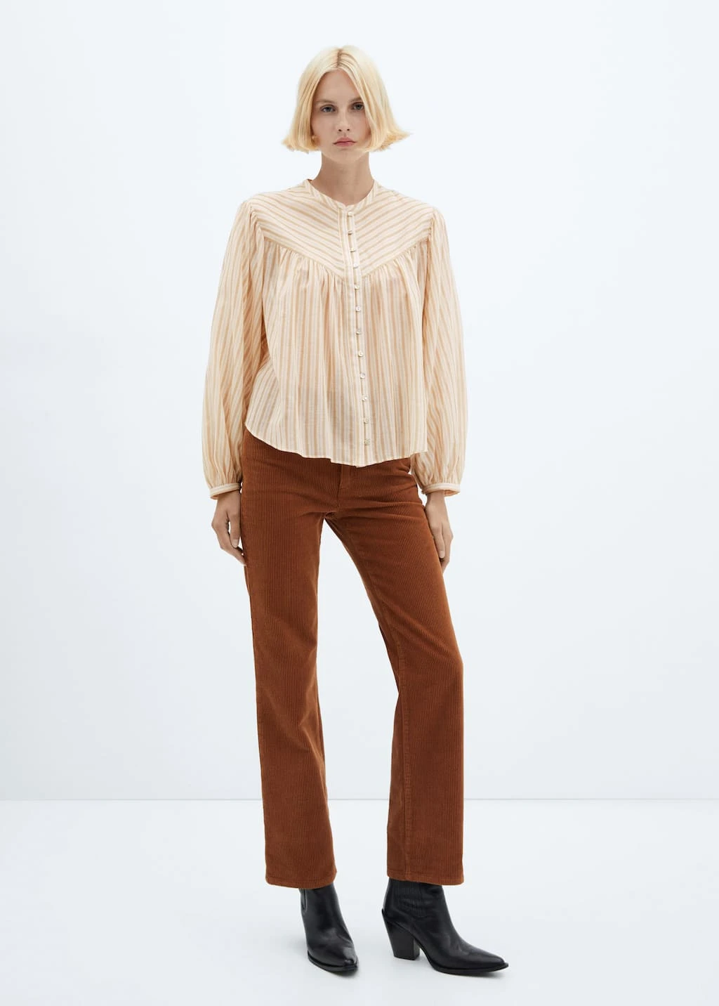 Blouse Boutons Manches Bouffantes â Image 2