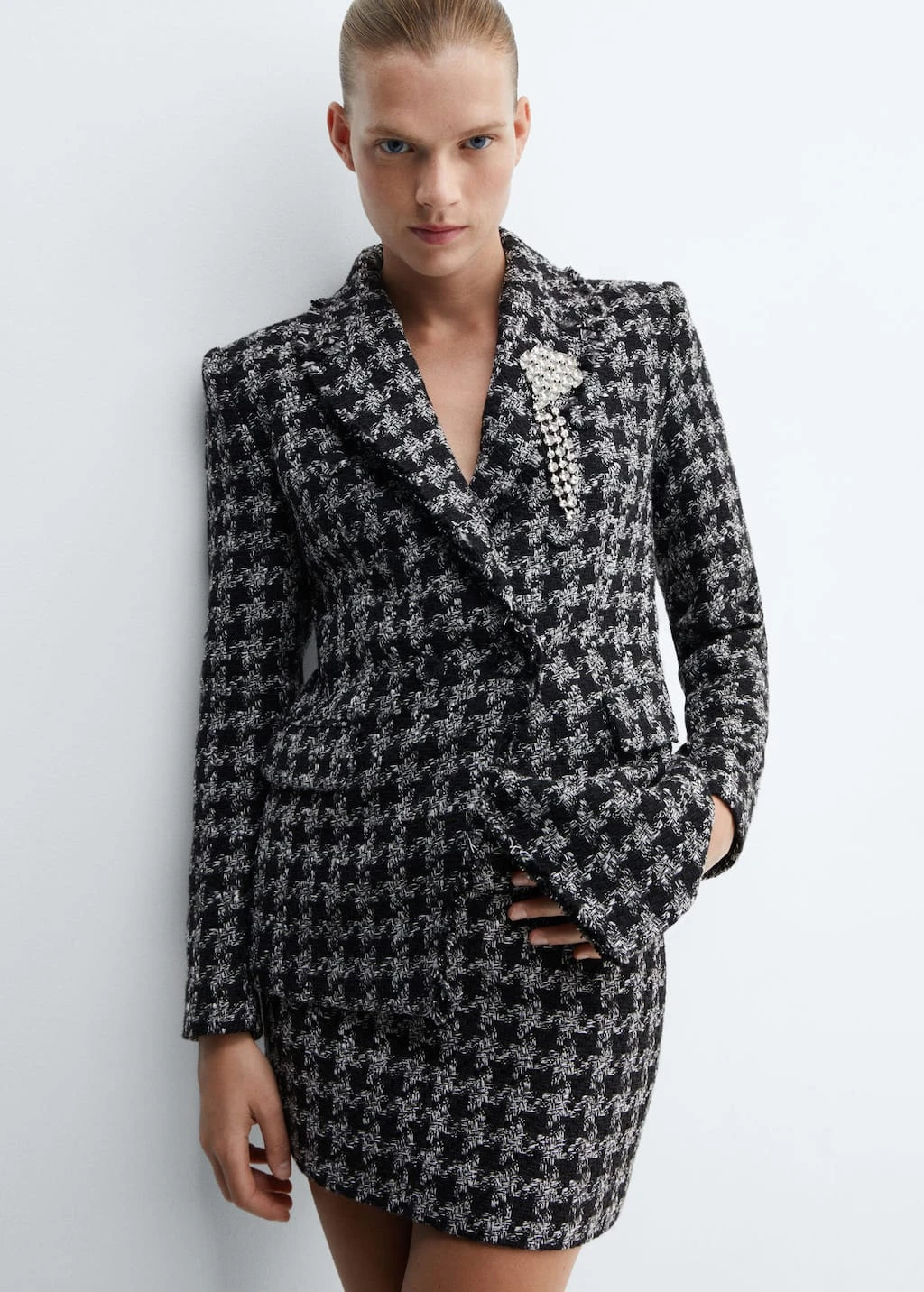 Veste Tweed Broche