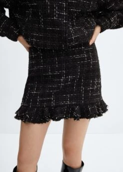 Jupe Tweed Volantée