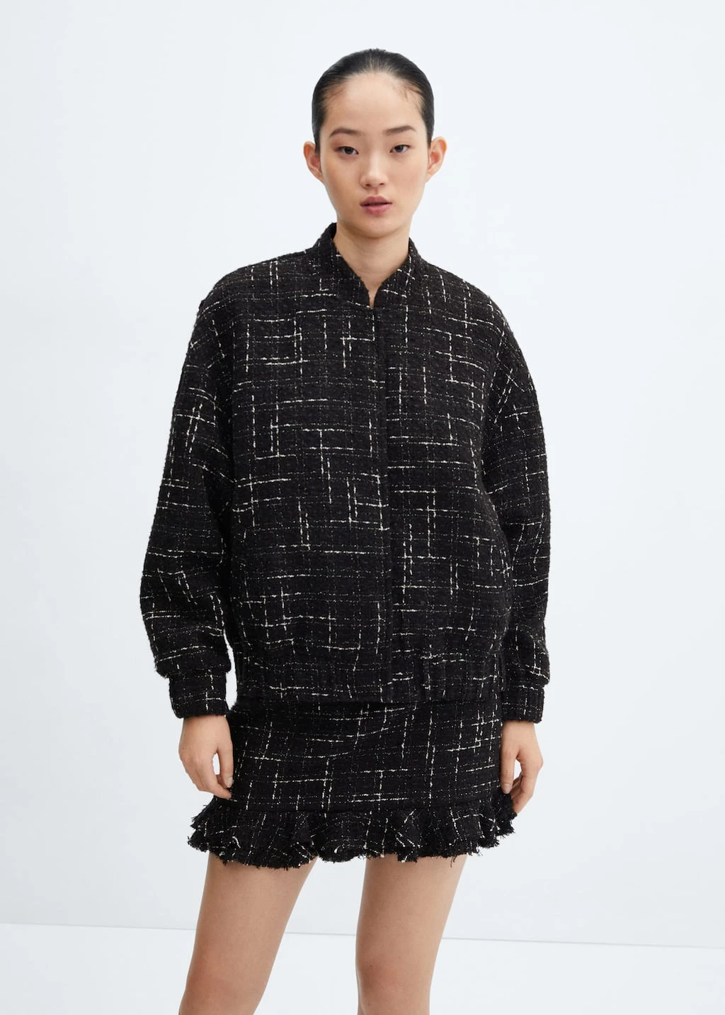 Jupe Tweed Volantée – Image 4