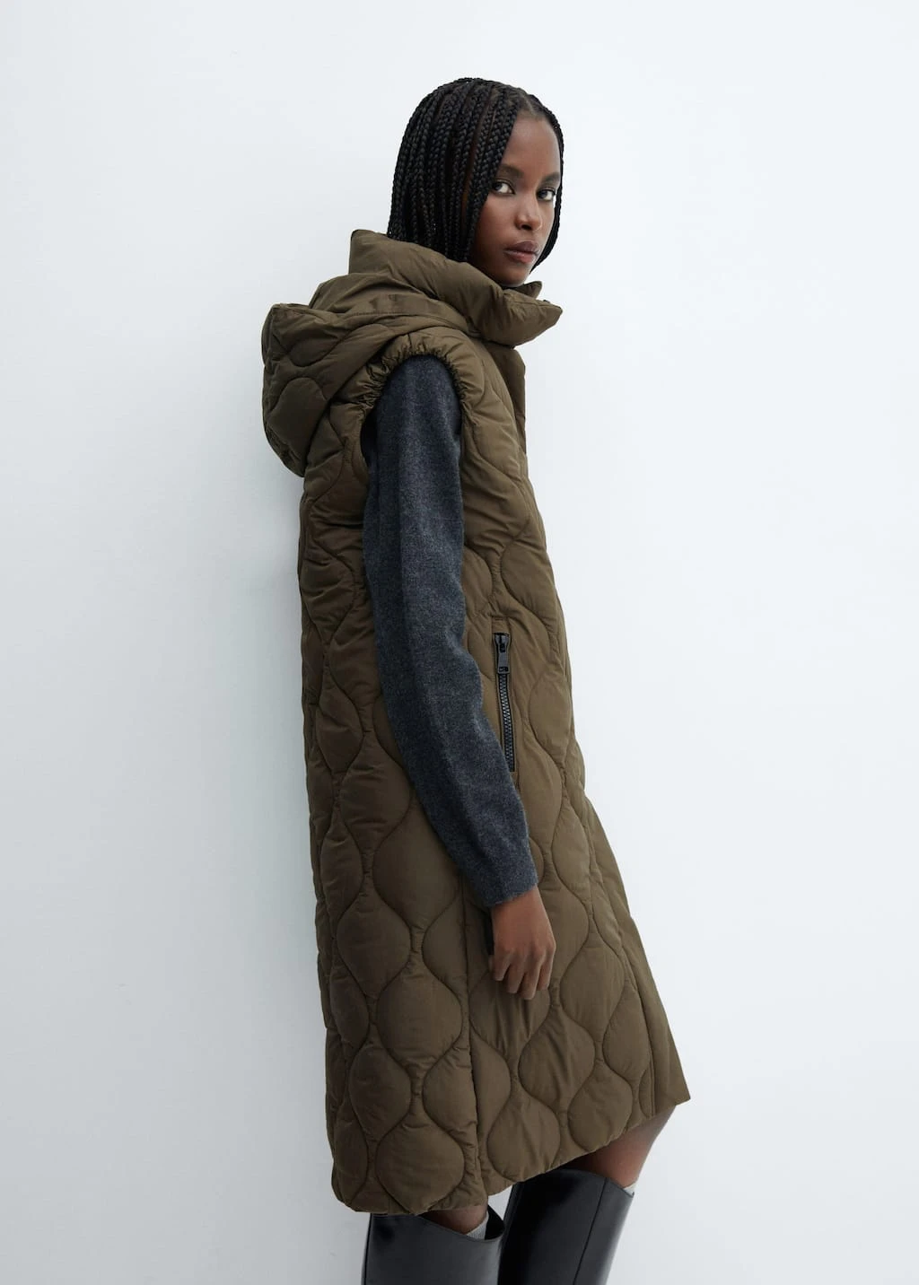 Gilet Matelassé Long – Image 5