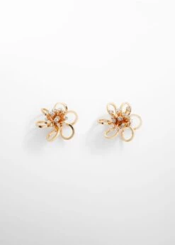 Boucles D’oreilles Cristaux Fleur