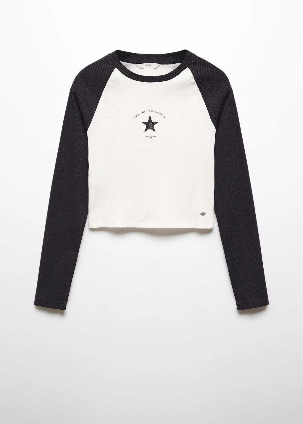 T-shirt Côtelé Avec Un Message – Image 6