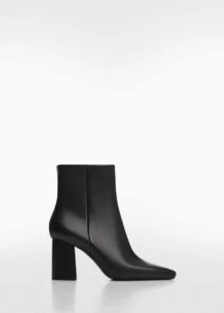 Bottines Cuir Bout Carré